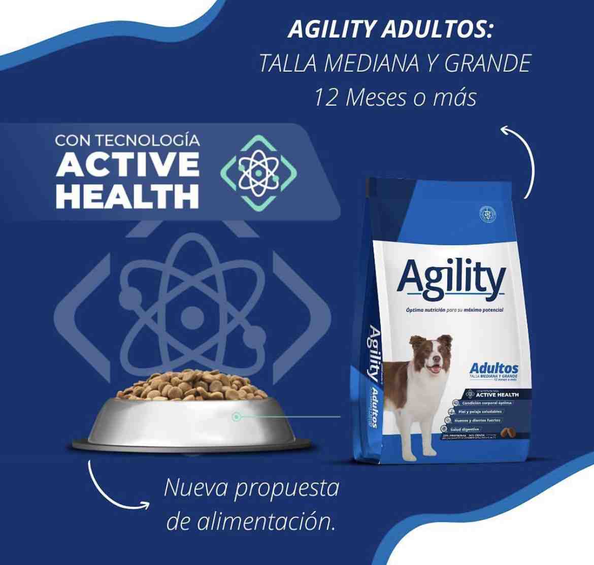 AGILITY PERRO  ADULTO MEDIANO  X 15 