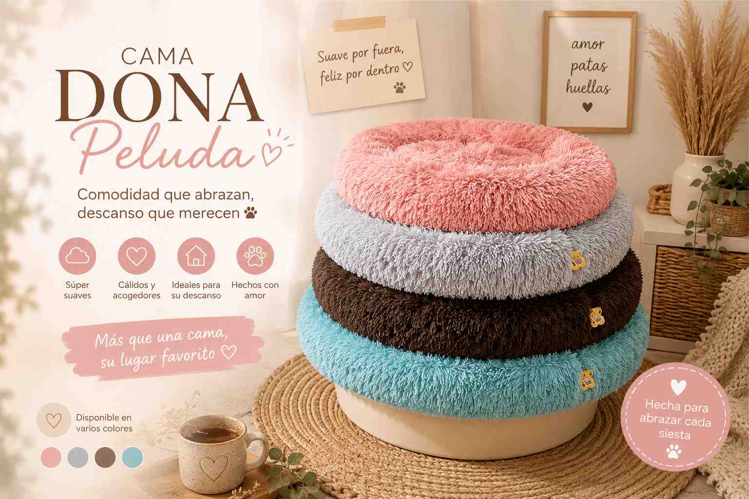 DONA PELUDA TALLE XL 1MX1MT consultar colores