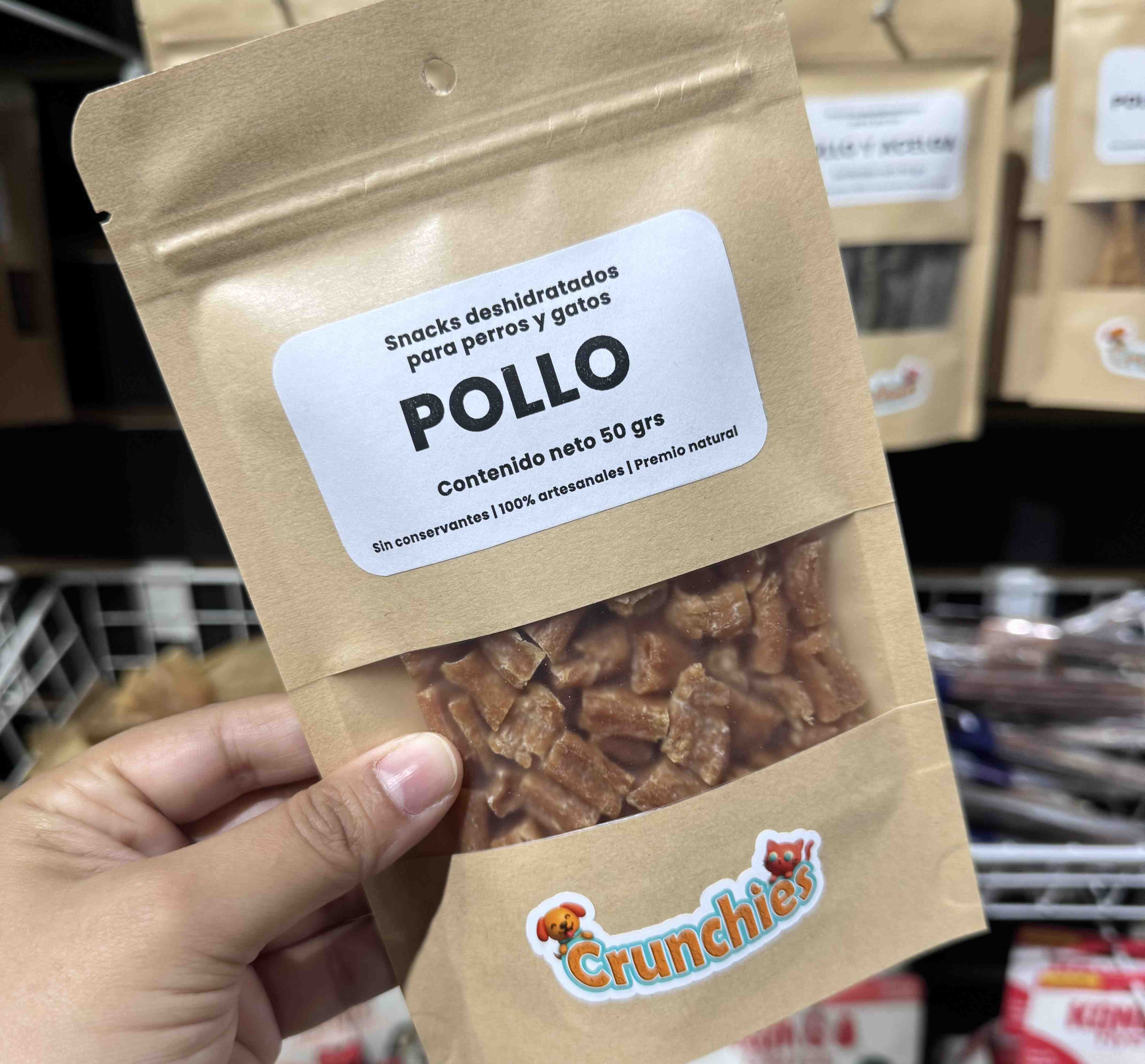 CRUNCHIES SNACK DESHIDRATADO SABOR POLLO X 50GR