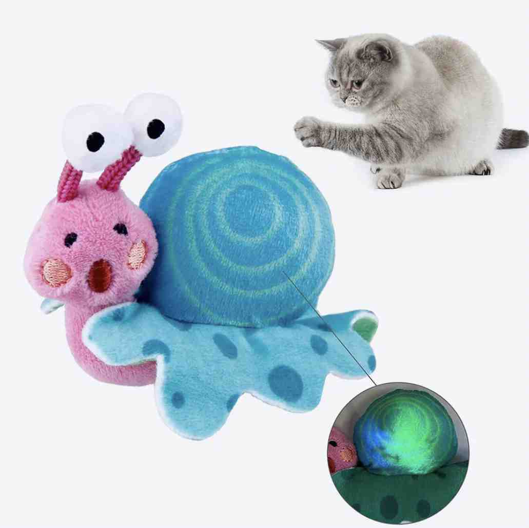 7460 GIGWI SHINNING  FRIENDS SNAIL C/LED Y CATNIP