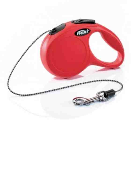 Flexi New CLASSIC, cordón, S: 5 m, rojo , 12 kg.