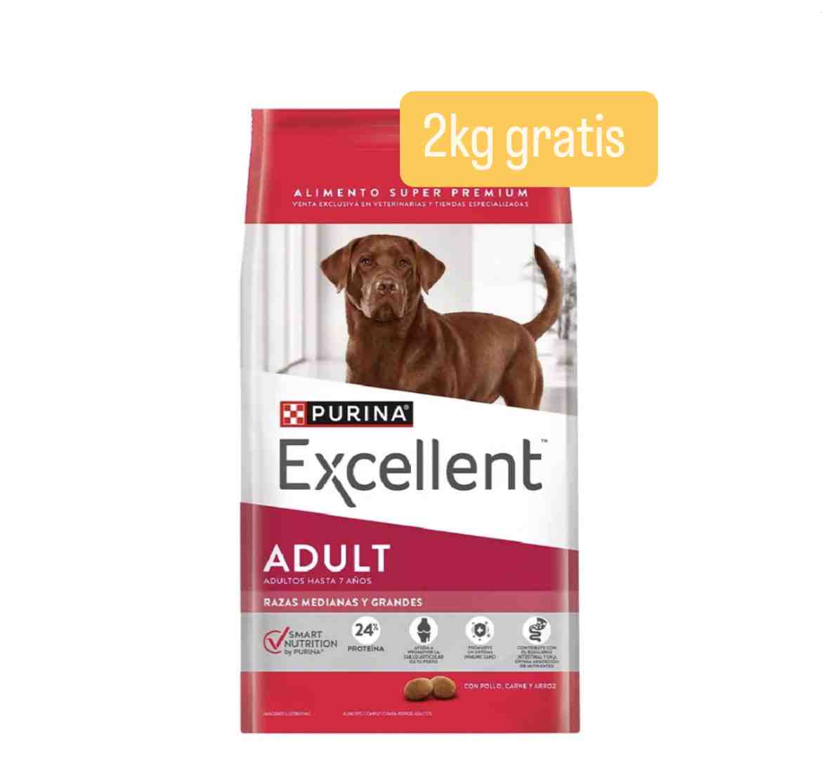 EXCELLENT PERRO ADULTO RAZA MEDiANO  X 20+ 2 KG