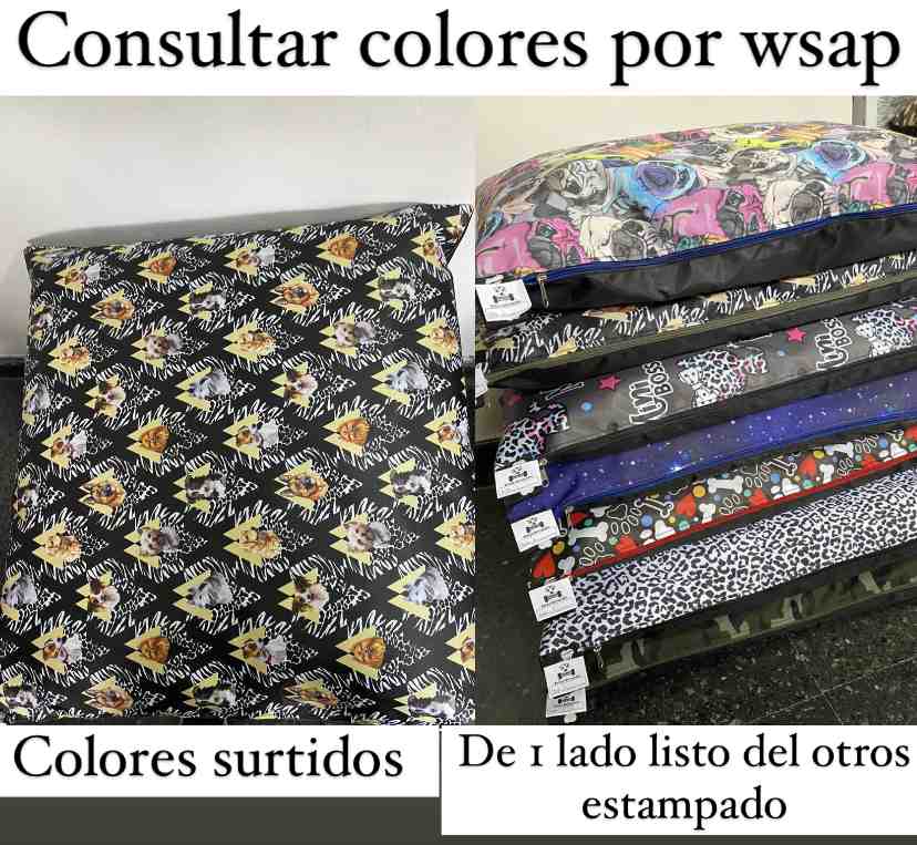 COLCHONETA CON FUNDA ANTIDESGARRO 2 60 X 70 CM 