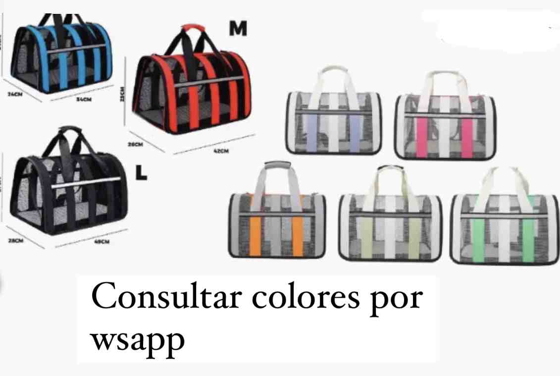 BOLSO TRANSPORTADOR CON RED TALLE M