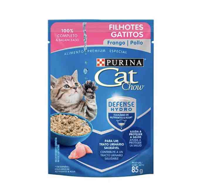 POUCH CAT CHOW GATITOS POLLO 
