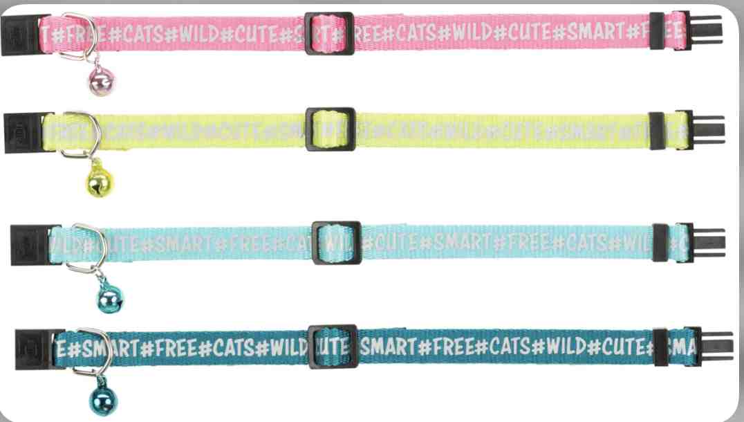 4173 TRIXIE COLLAR DE GATO  LETRAS REFLECTANTE 
