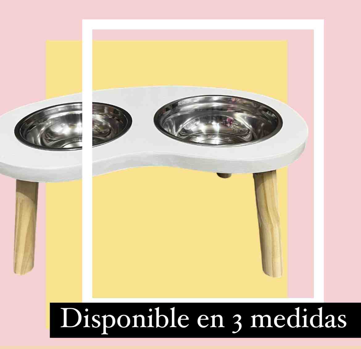 COMEDERO NORDICO DOBLE L BLANCO 