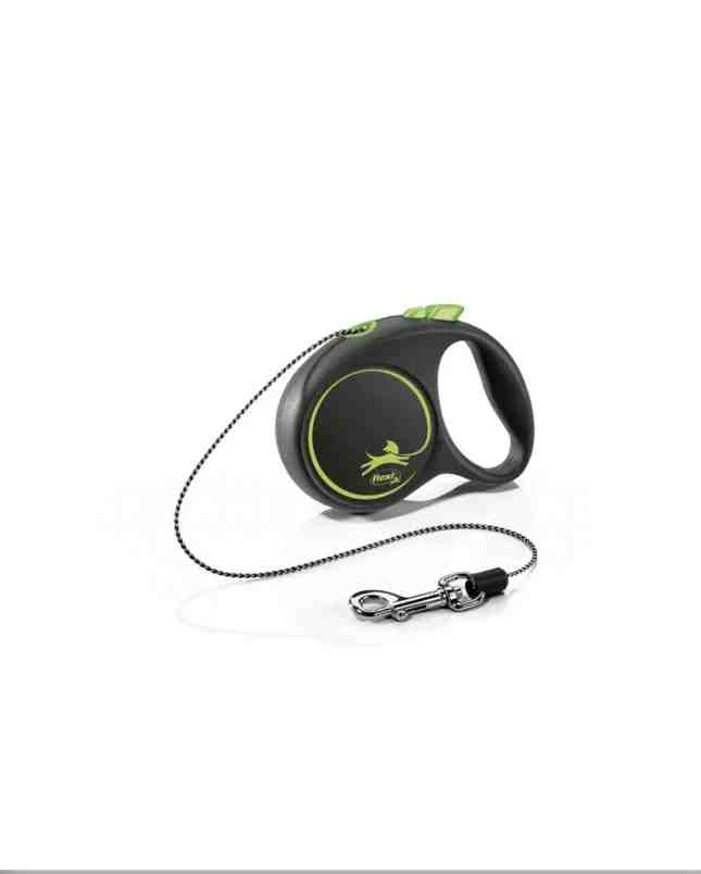 Correa Flexi BLACK DESIGN, cordón, S: 5m, verde, 1