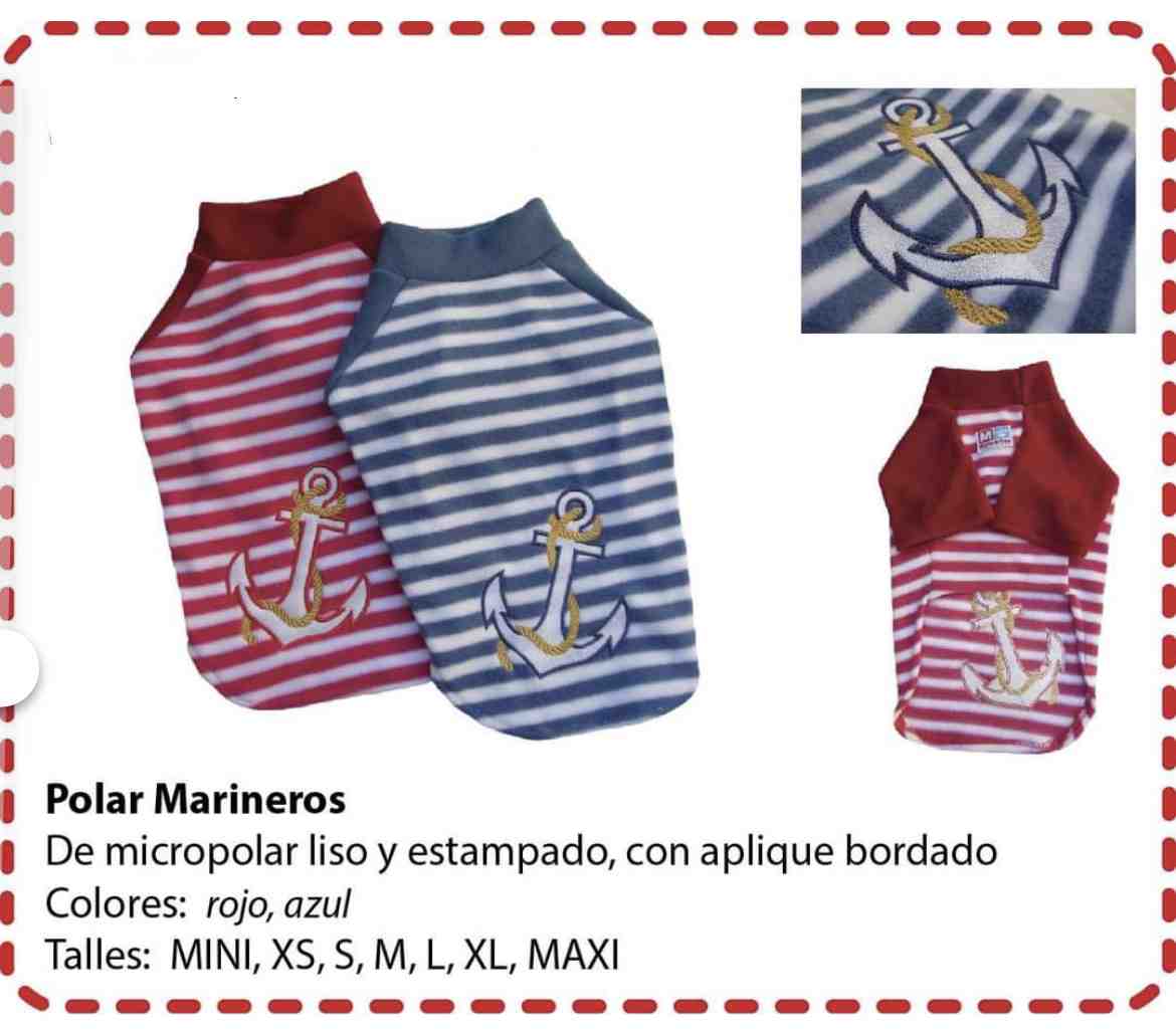 BUZO MARINERO POLAR AZUL TALLE XS 