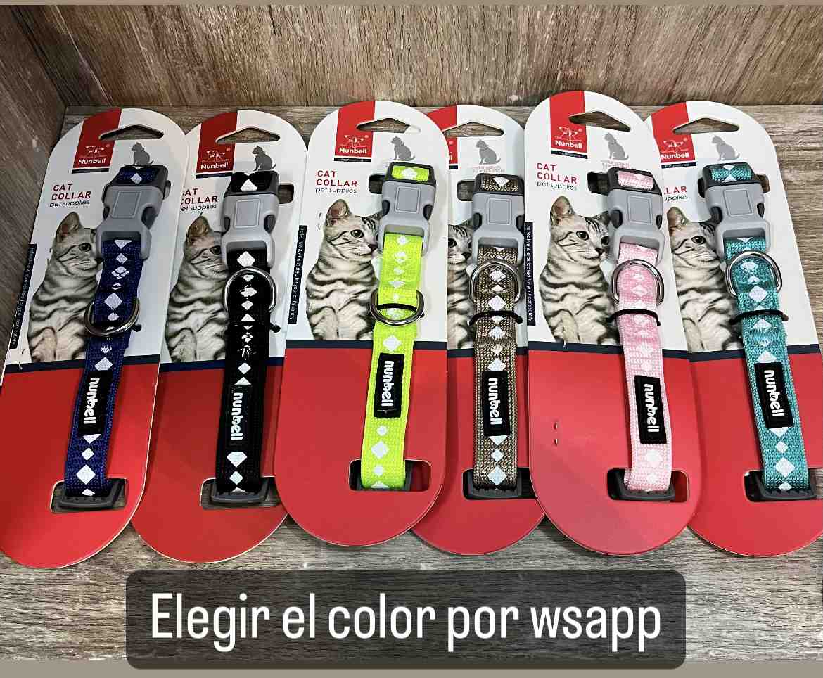 COLLAR GATO NUNBELL GRUESO ROMBO  23-35 CM  