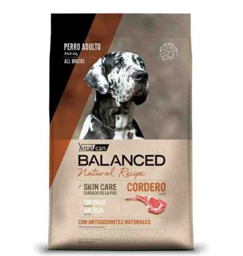 BALANCED PERRO NATURAL RECIPE CORDERO X3 KG 