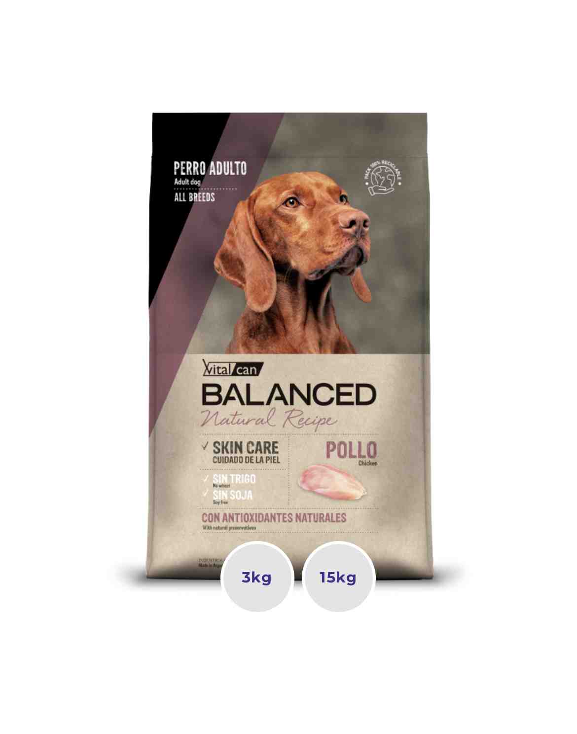 BALANCE NATURAL RECIPE POLLO X 3 KG 