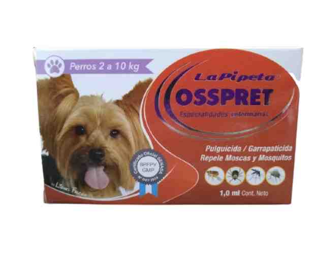 PIPETA OSSPRET PERROS (2 A 10KG)