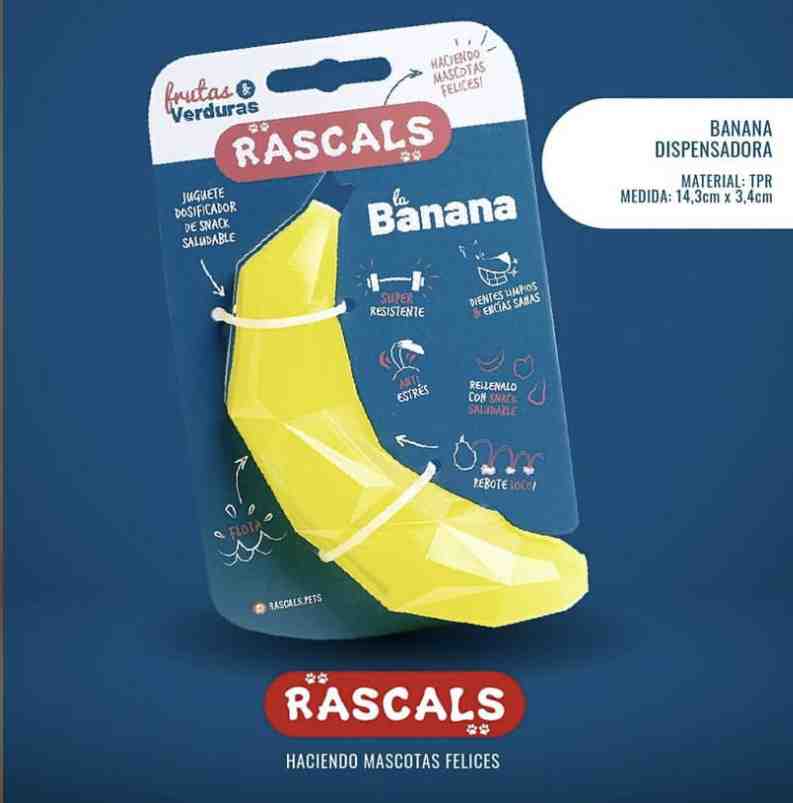 JUP003 Juguete dispensador de snack - BANANA -