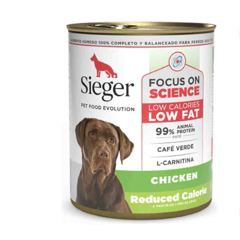 LATA SIEGER PERRO CALORIAS REDUCIDAS X 340G