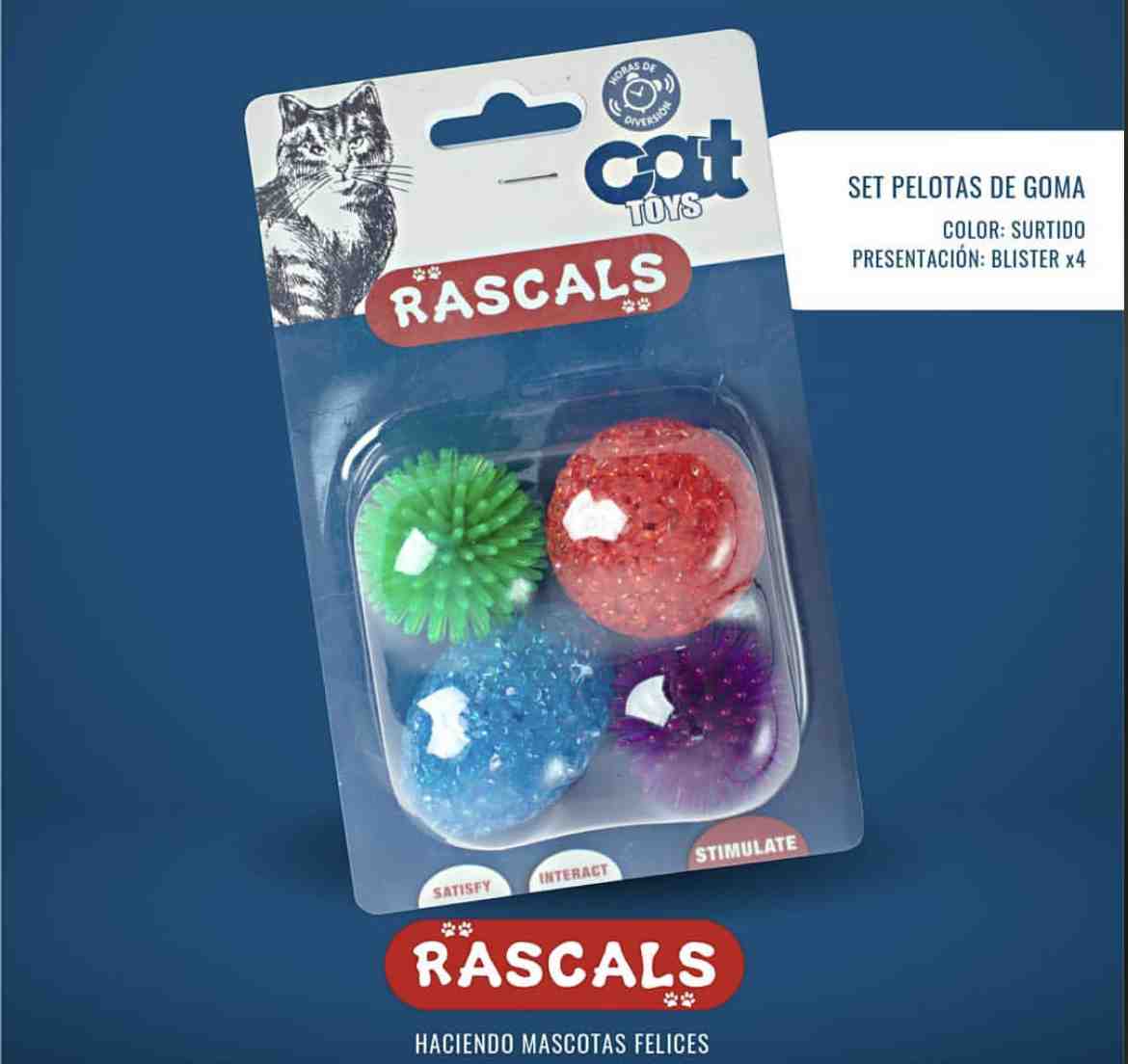 JUG8295N PACK X 4 PELOTAS DE GOMA