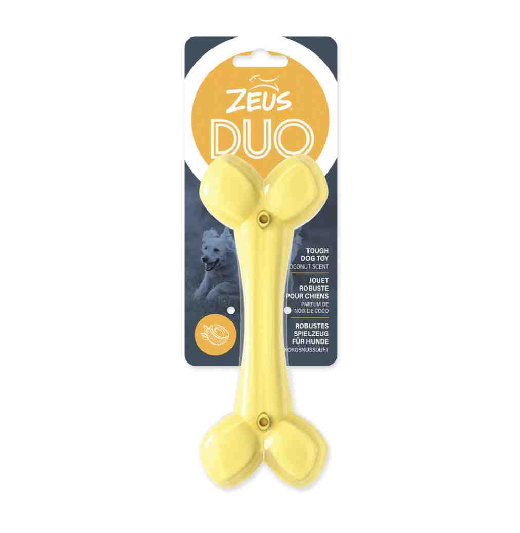 96273 ZEUS DUO BONE 18 CM  YELLOW