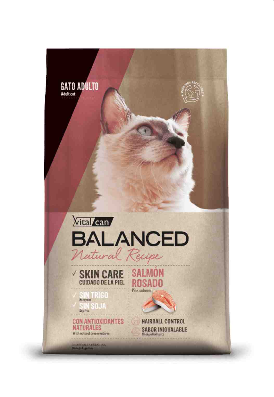 BALANCE GATO NATURAL RECIPE SALMON X3KG 