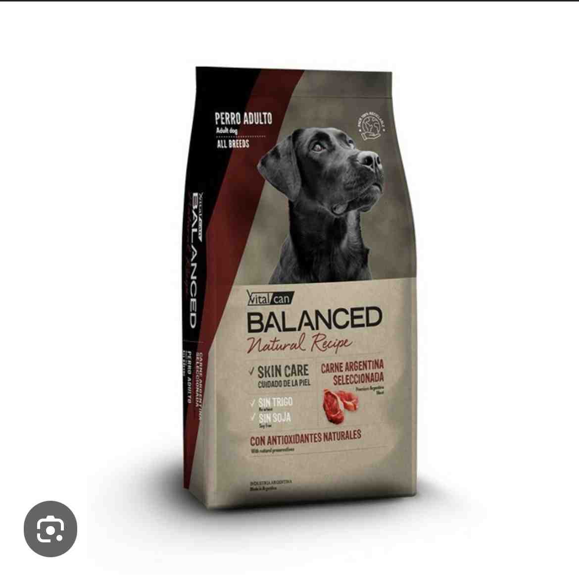 BALANCED PERRO NATURAL RECIPE CARNE ARGENTINA X 15KG