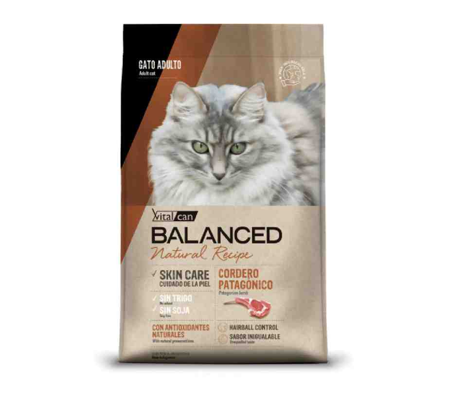 BALANCE GATO NATURAL RECIPE CORDERO X3KG