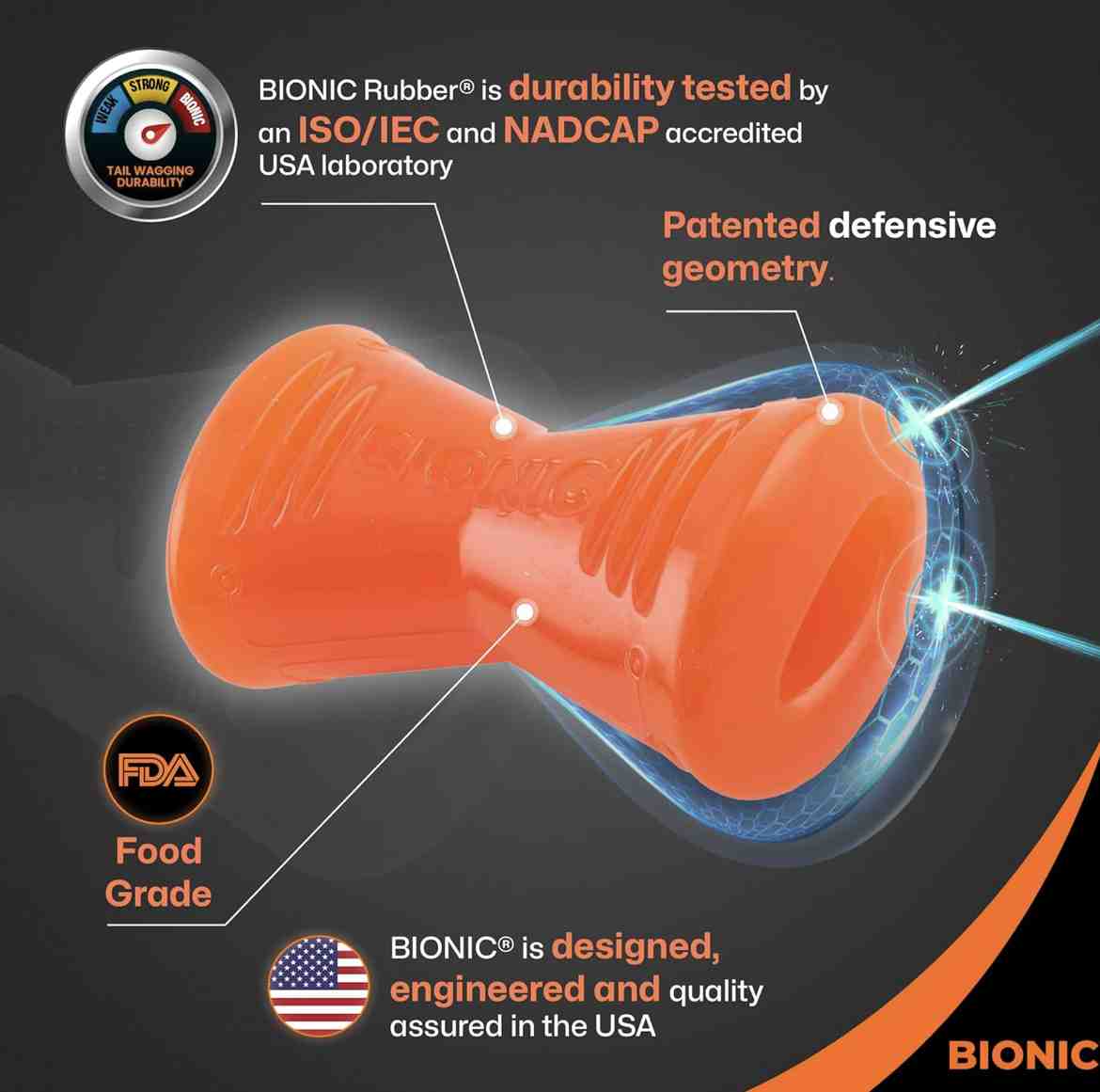 97809 BIONIC BONE LARGE DE 13 A 27 KG 