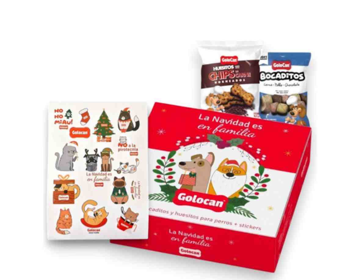 CAJA NAVIDEÑA PARA PERRO GOLOCAN