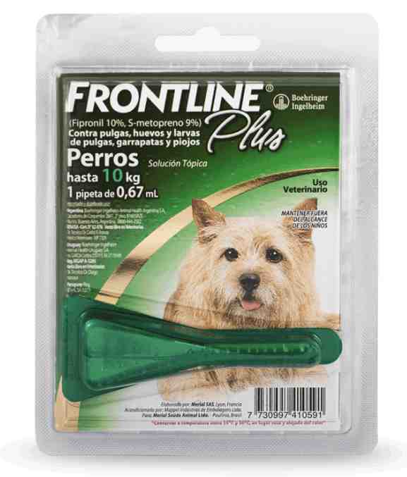 FRONTLINE PLUS  PERRO HASTA 10 KG 