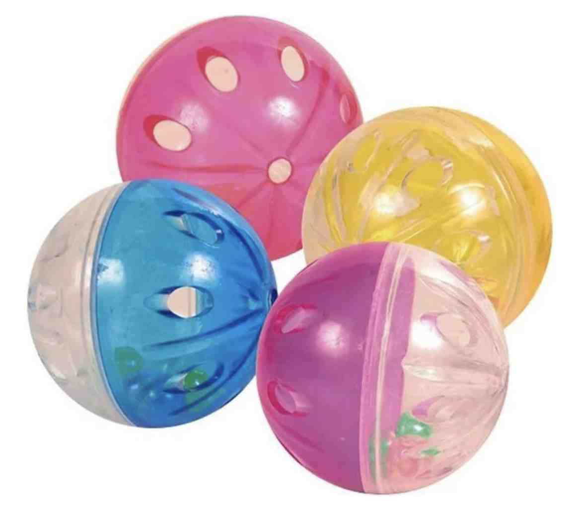4166 4 PELOTAS CON CASCABEL 