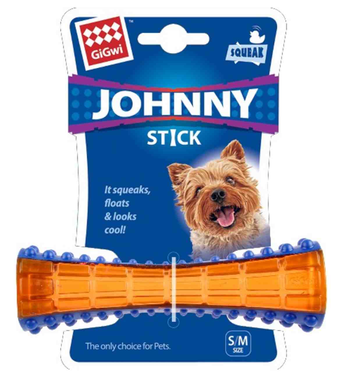 6191 GIGWI SMALL JOHNY STICK SQUEAKER