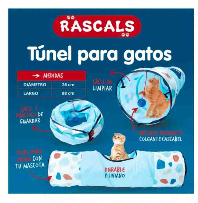 TUNEL PARA GATO RASCALS 