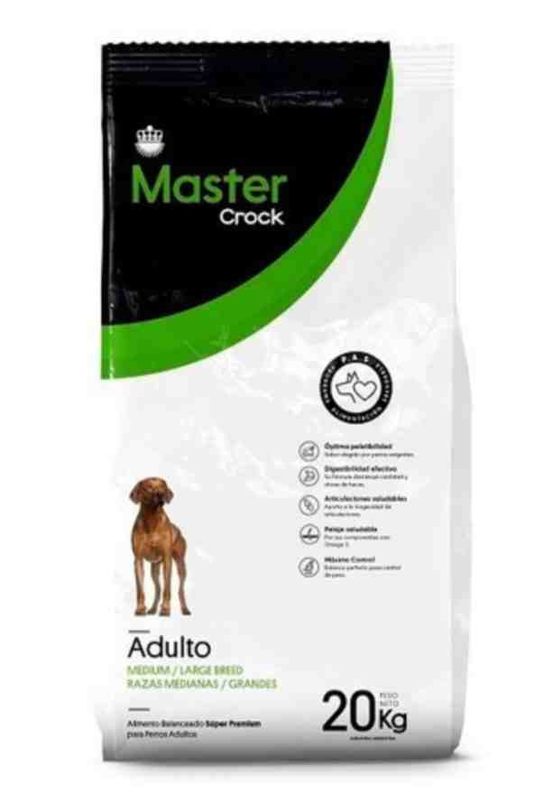 MASTER CROCK ADULTO MEDIANO X 20 KG 