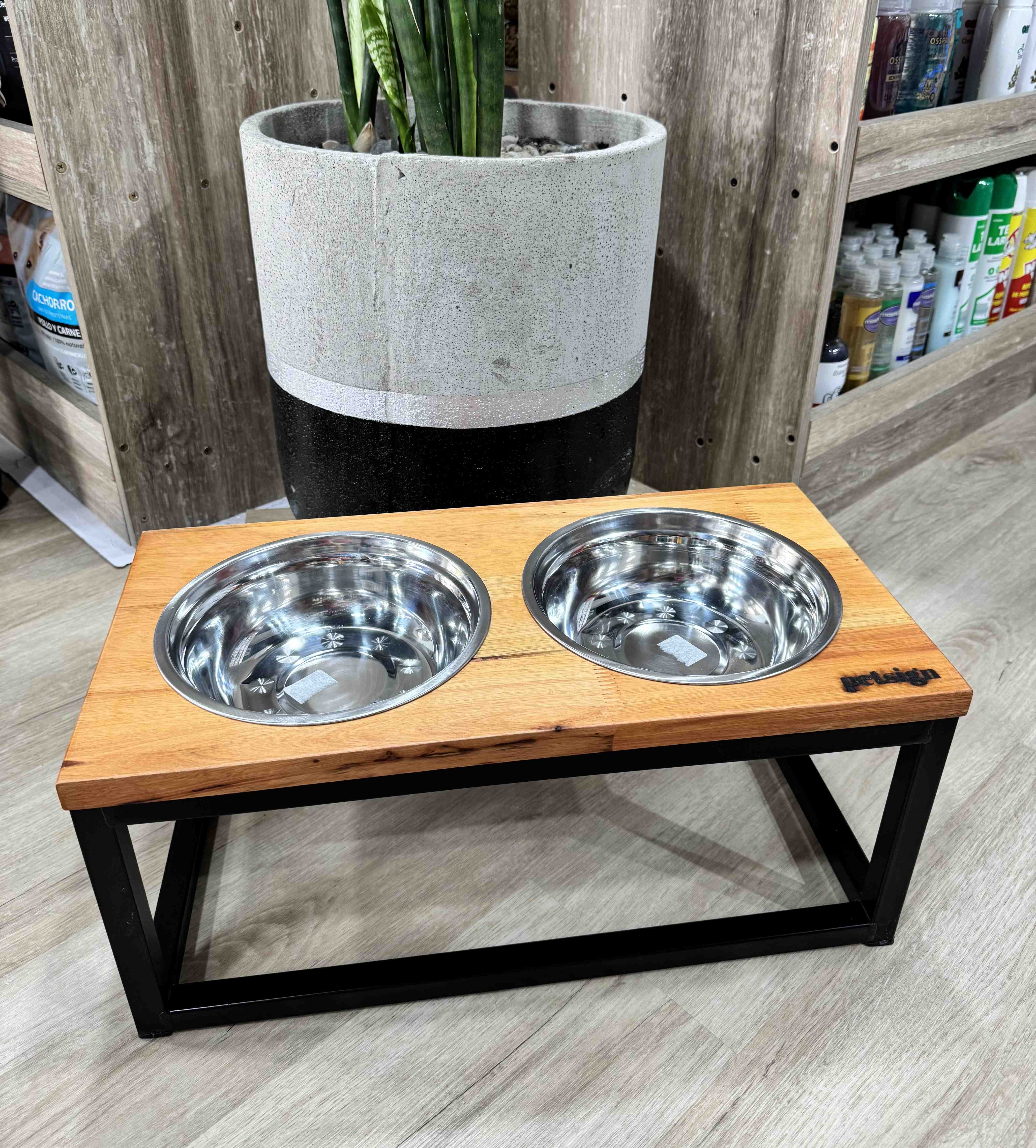 COMEDERO DOBLE EN ALTURA PETSIGN TALLE M 25X50X20