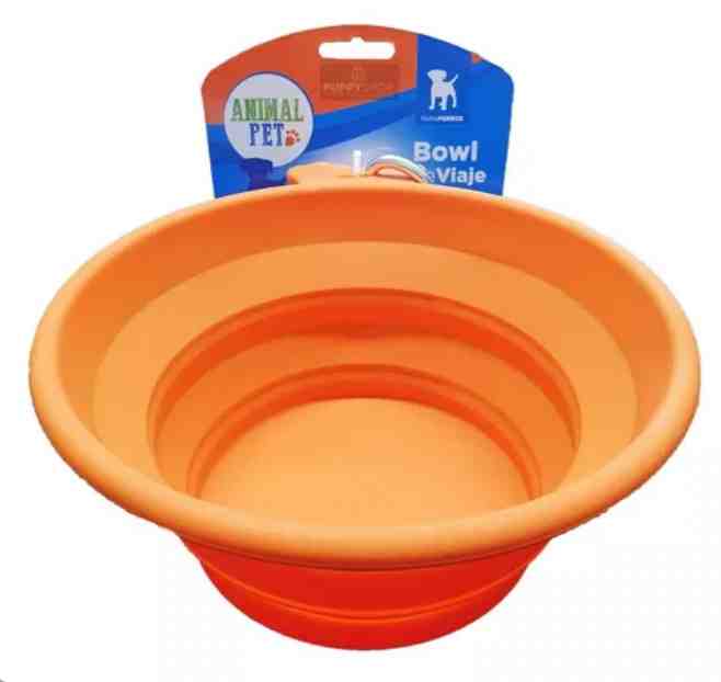 SL302713-NA COMEDERO/BEBEDERO PLEGABLE S NARANJA 