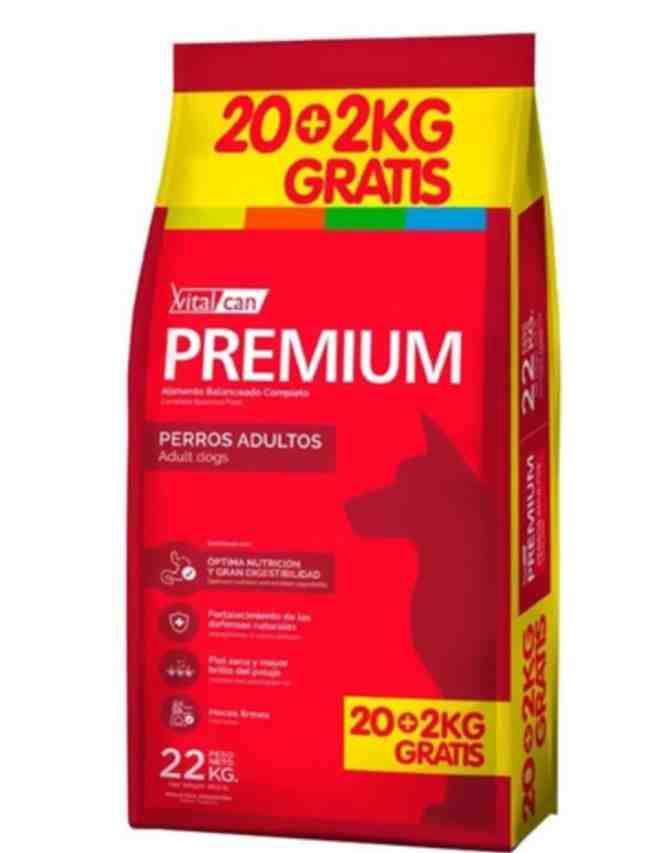 VITAL CAN PREMIUM ADULTO X 20+2KG DE REGALO