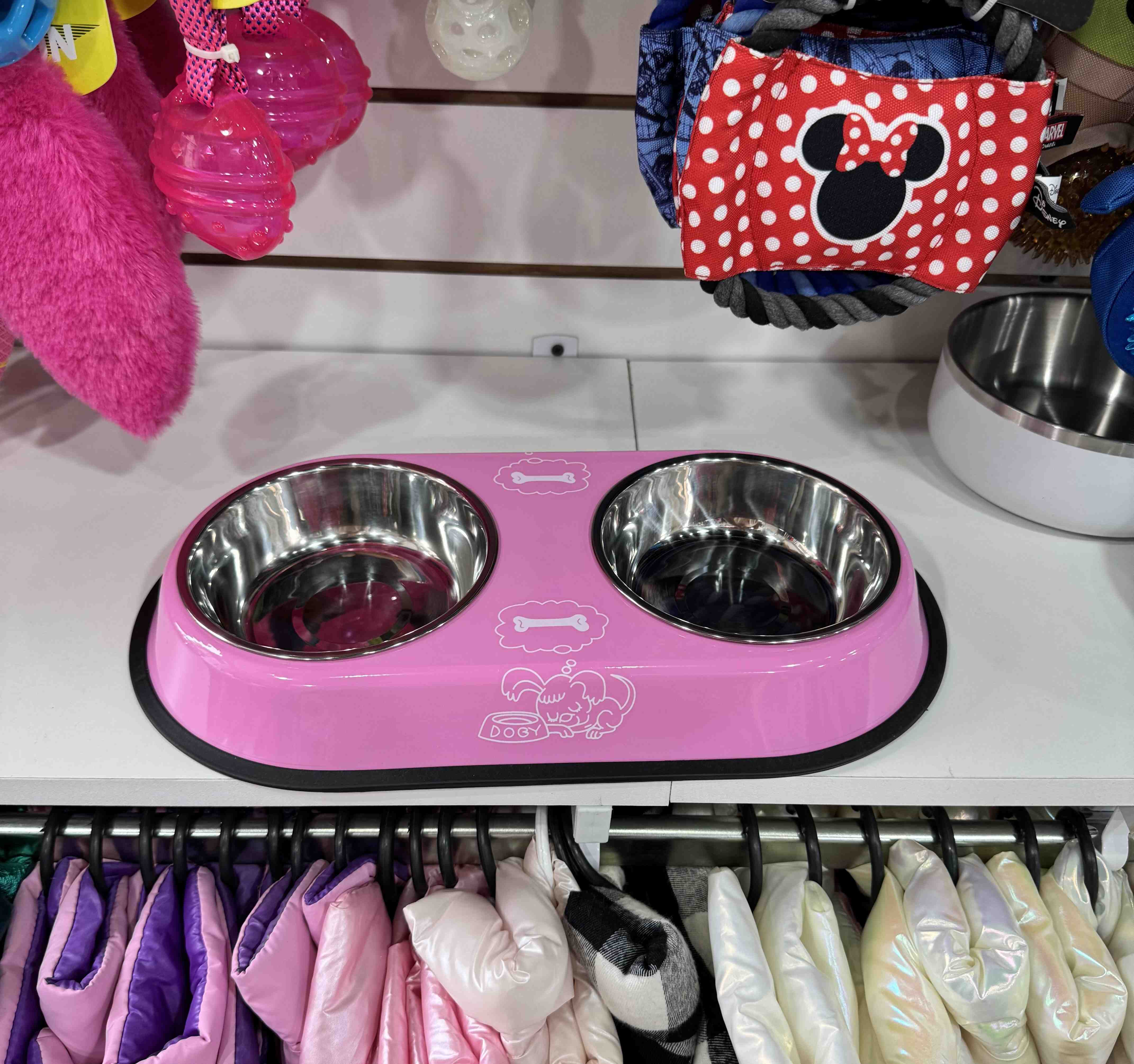 CAD12-S-RS COMEDERO/BEBEDERO DOBLE S ROSA 