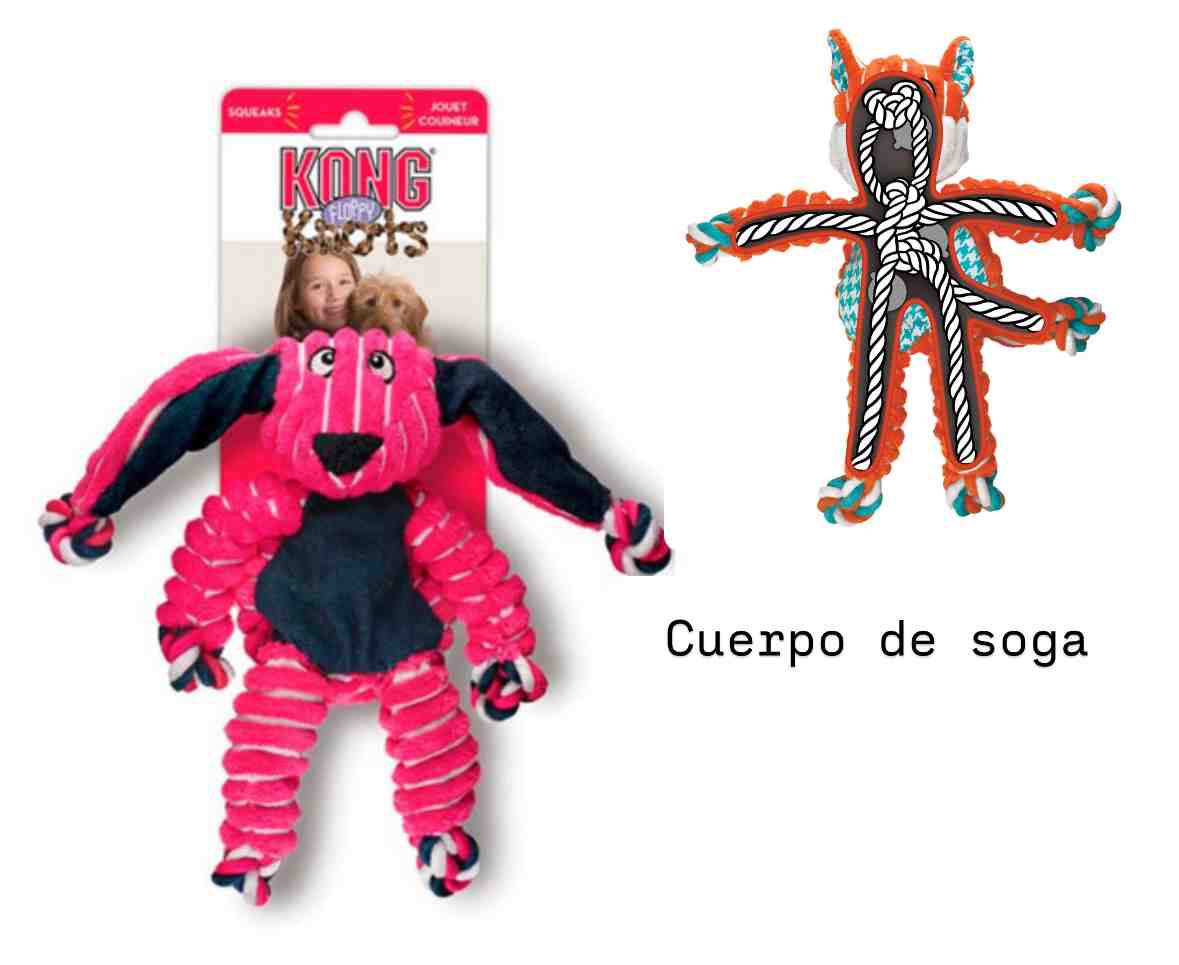 KONG NKF13 FLOPPY KNOTS BUNNY MEDIUM/LARGE