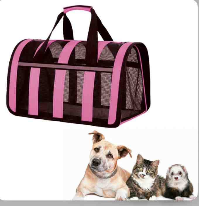 BOLSO DE RED ROSA L 49CMX28CMX26CM