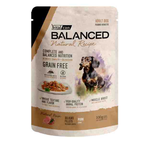 POUCH BALANCED CERDO PERRO X 100G
