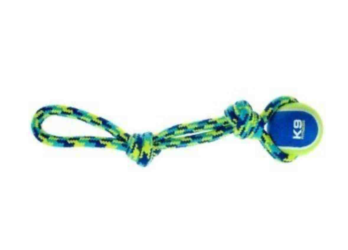 96376 K9 PELOTA CON SOGA TRENSADA