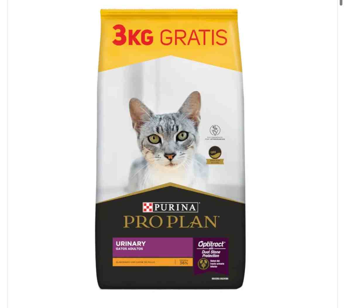 PRO PLAN GATO URINARY X 15 KG +3 KG GRATIS