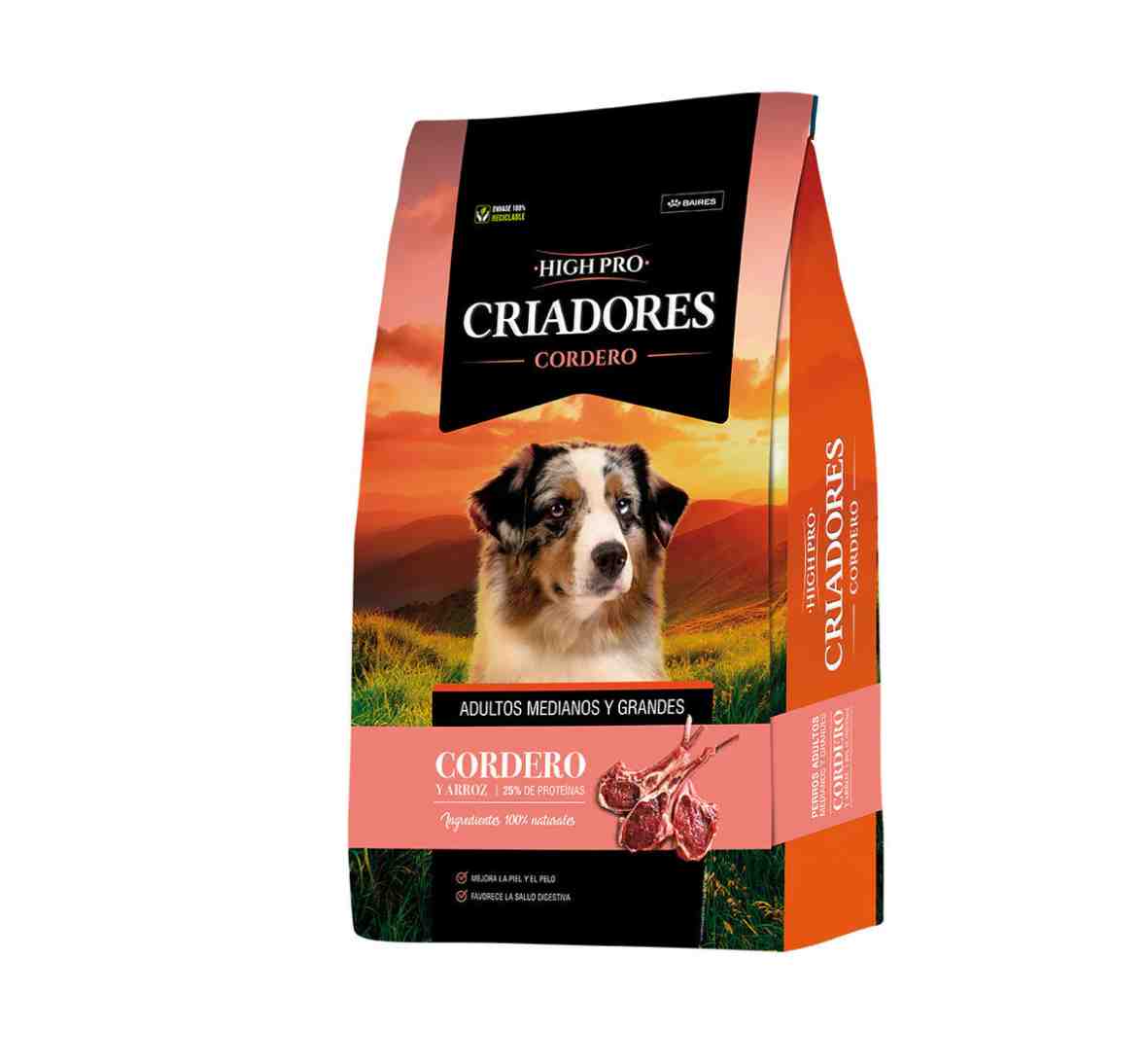 MAITENACE CRIADORES HIGH PRO CORDERO X 20 KG + 3 KG GRATIS