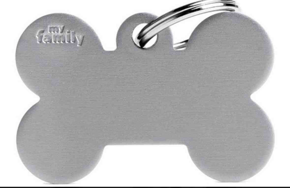 MEDALLA ALUMINIO (HUESO GRIS XL)