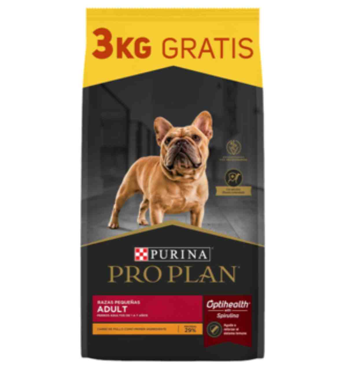 PRO PLAN PERRO ADULTO PEQUEÑO X 12KG +3 DE REGALO