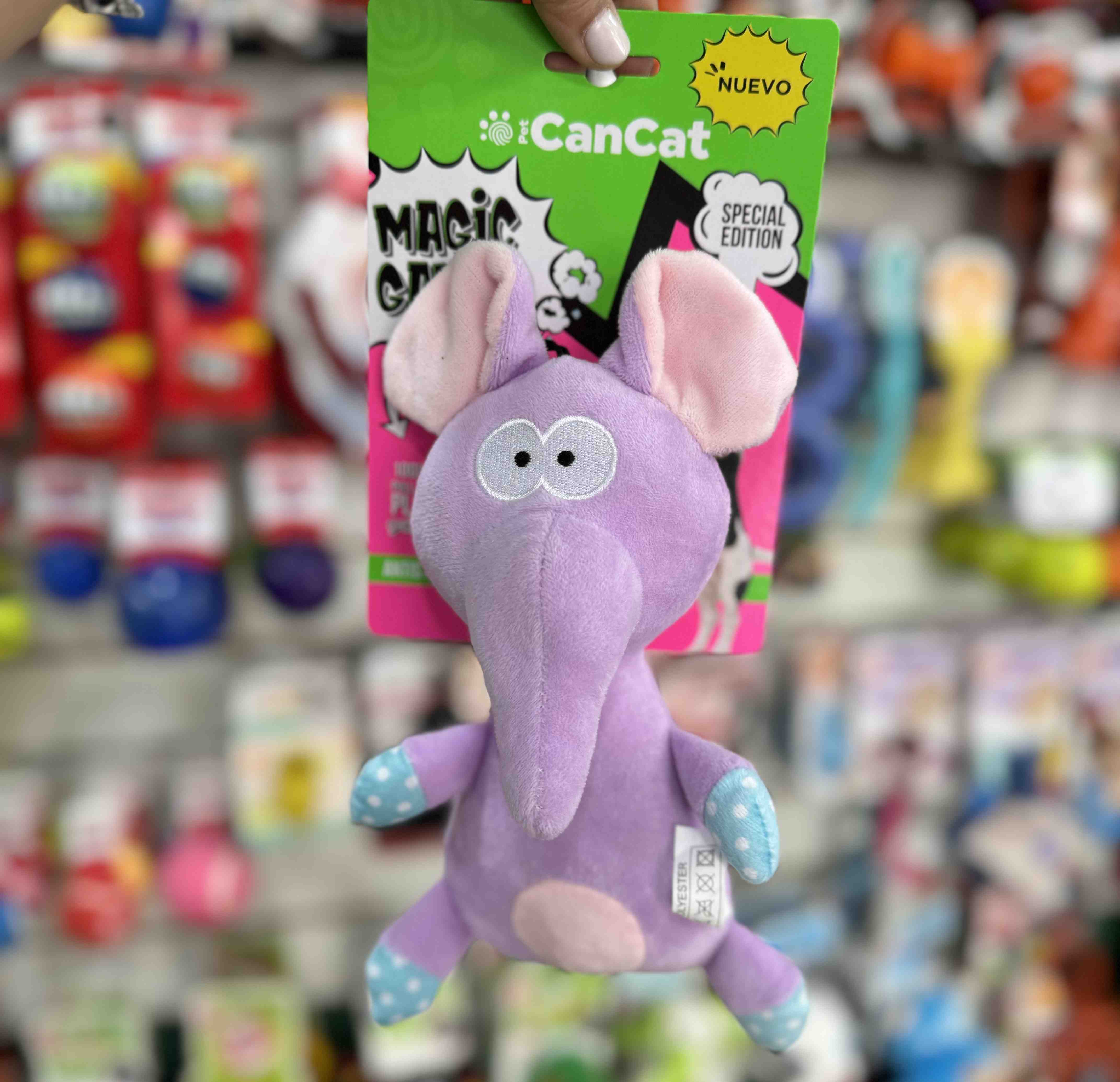 2772 CAN CAT PELUCHE  ELEFANTE 18 CM 