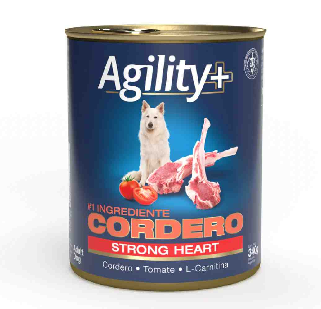 LATA AGILITY  STRONG HEART CORDERO 340GM