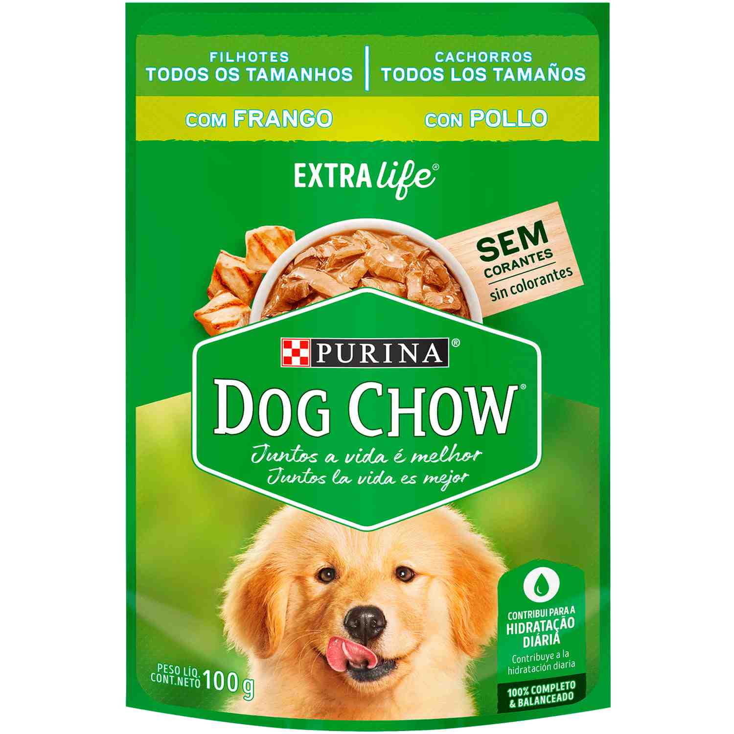 POUCH DOG CHOW CACHORROS SABOR POLLO